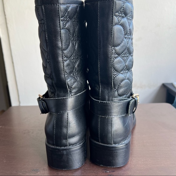 Leather designer Motorcycle Boots - Picture 3 of 6